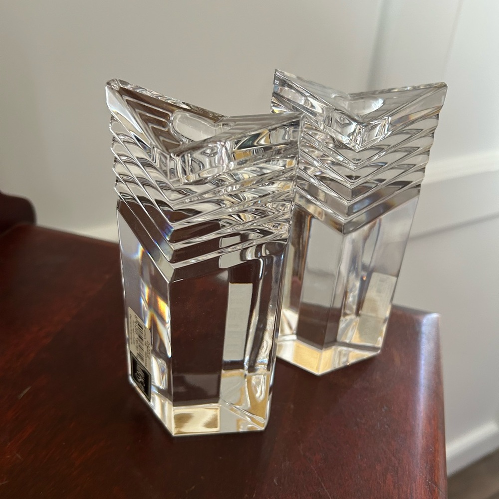 Mikasa - Crystal - Set of 2 - Candle Holders
